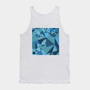 Blue Cubism Tank Top